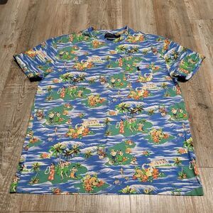 Polo Ralph Lauren Classic Fit Pony Logo Hawaiian Tee Shirt Men's Size Medium
